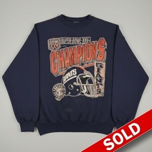SOLD [[LOGO 7]] Vintage 90's Giants Champions Navy Sweatshirt